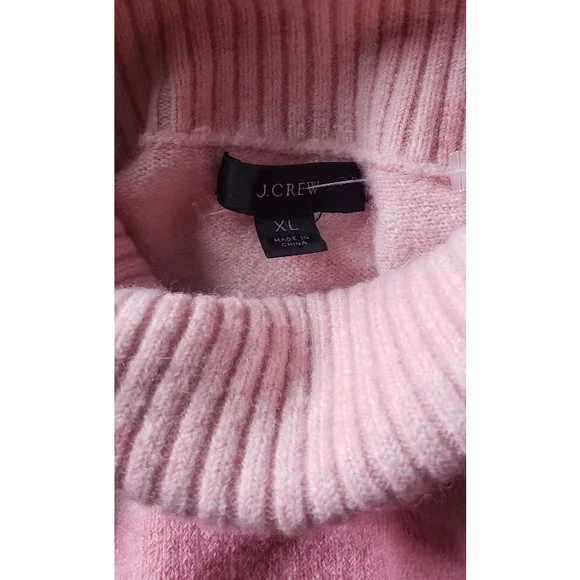 8. J.Crew Striped turtleneck sweater in Supersoft yarn - pink - Picture 7 of 8